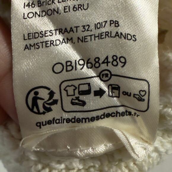 Klaas Jonkman X Pilcro Anthropologie S Open Stich Crew Neck Floral Pullover Boho - Picture 8 of 11